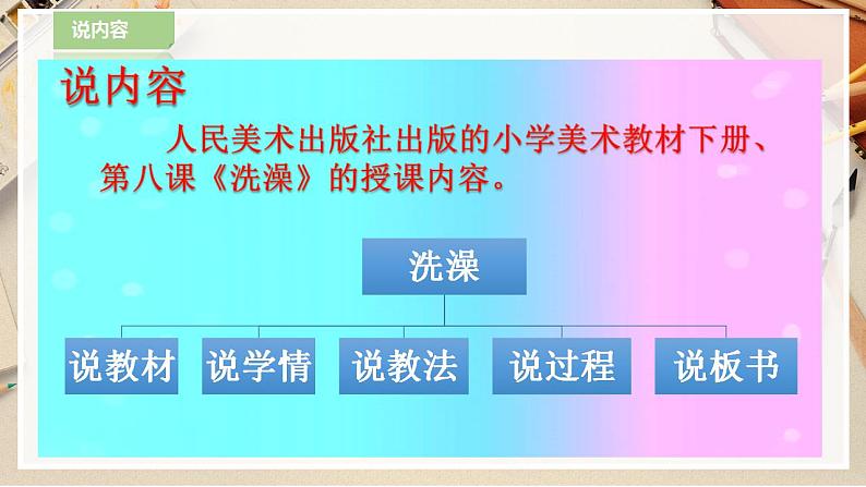【人美版】二下美术  第八课《洗澡》（授课课件+授课教案+说课课件+说课教案）02