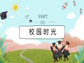 可愛卡通兒童小學(xué)畢業(yè)典禮我們畢業(yè)啦畢業(yè)典禮流程PPT模板