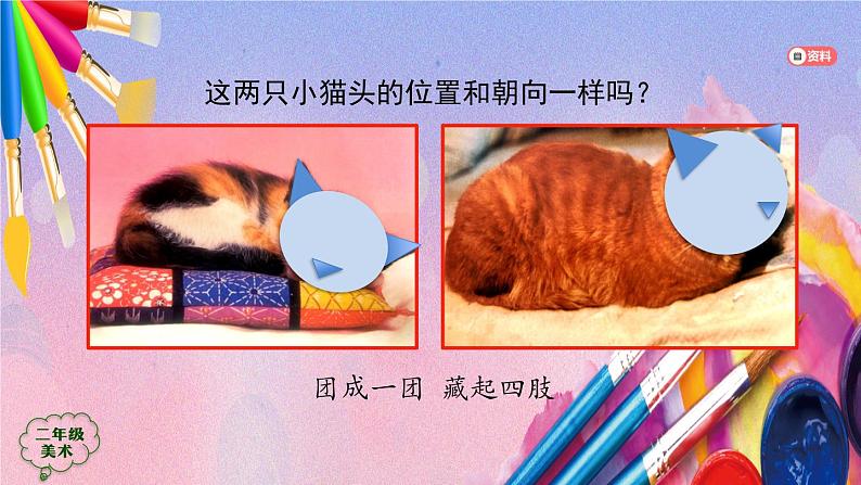 人美版二年级美术上册《小花猫在睡觉》课件05