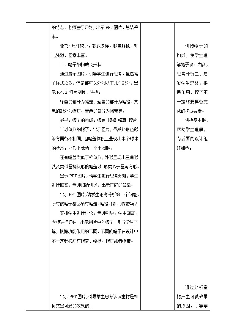 岭南版四年级上册美术教案可爱的童帽教案设计第3页