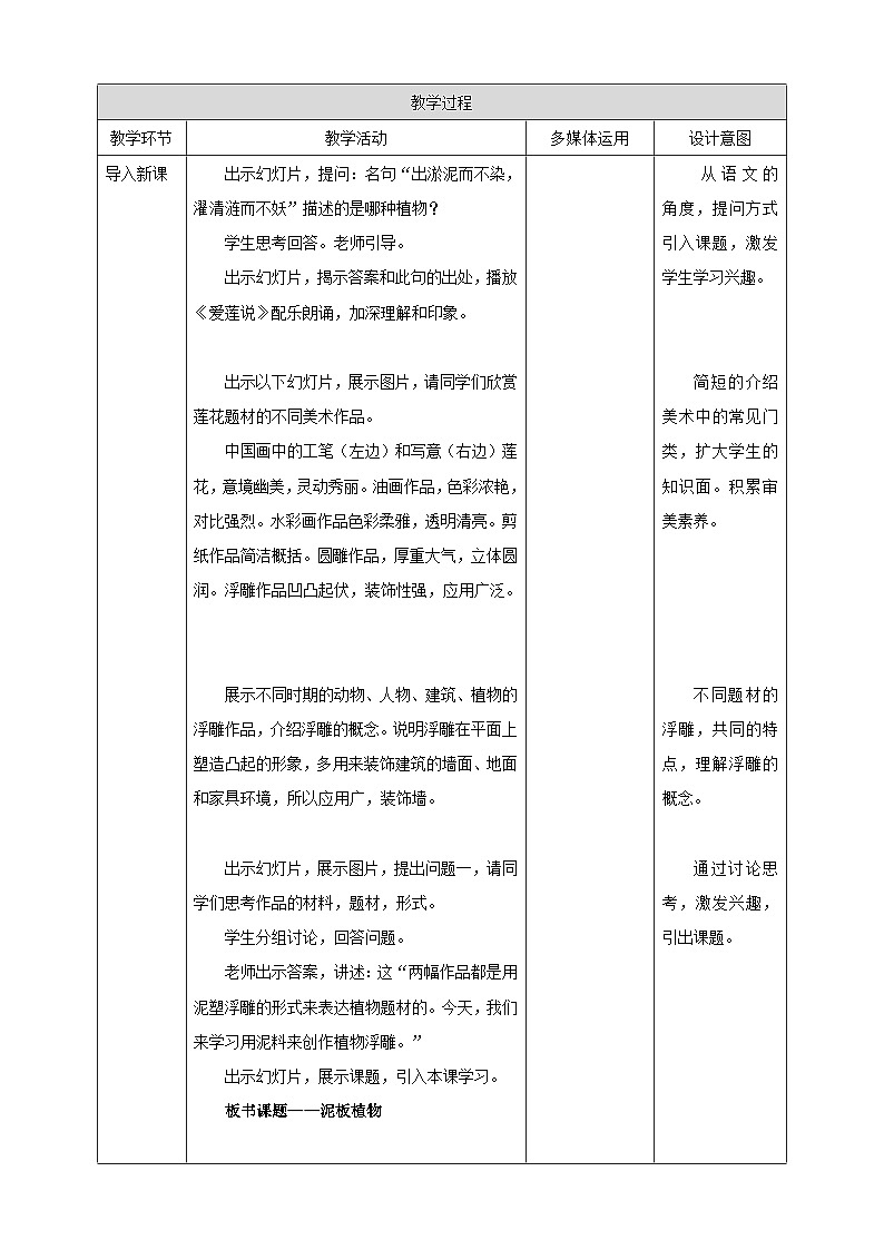 岭南版美术四年级上册3.《泥板植物》 （课件+教案+素材）02