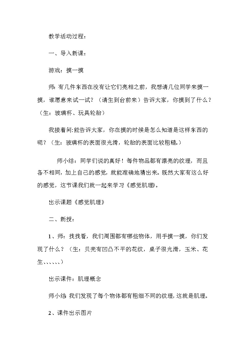 辽海版  小学美术 四年级上册  5  感觉肌理第2页