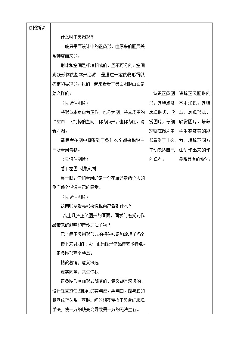 岭南版美术五年级上册9.《正负图形的画面》（教案）第2页
