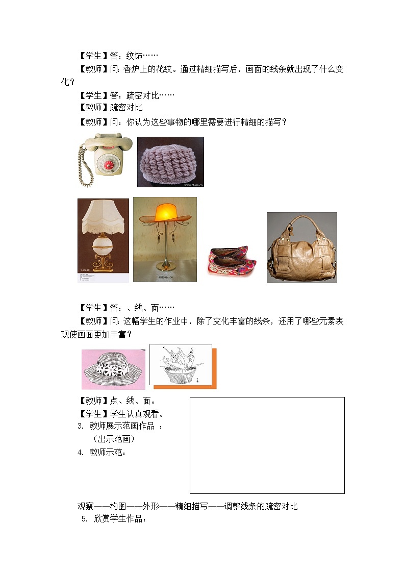人美版（北京） 美术五年级上册 3.精致的描绘（教案）02