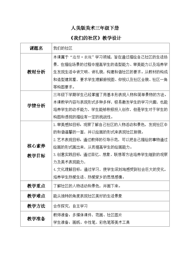 第五课《我们的社区》课件+教案01