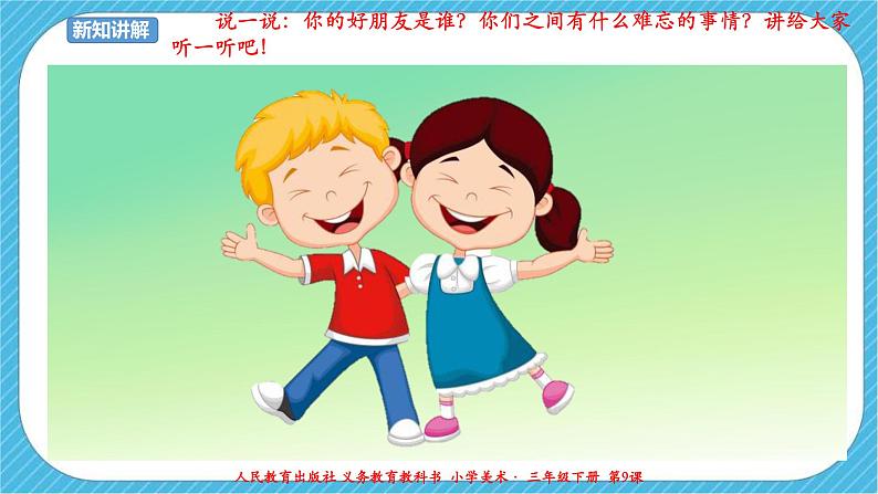 人教版美术三年级下册第九课《难忘的朋友》课件04