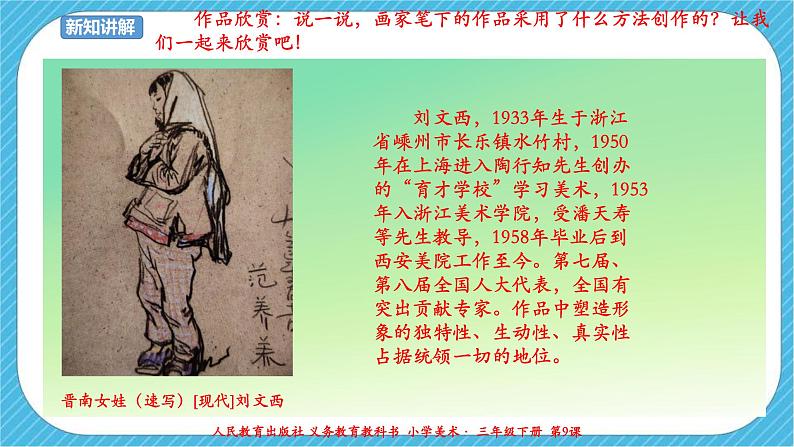 人教版美术三年级下册第九课《难忘的朋友》课件05