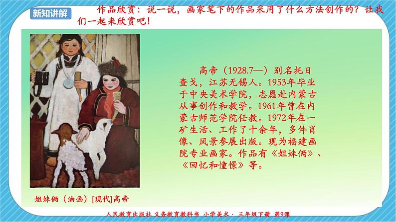 人教版美术三年级下册第九课《难忘的朋友》课件06