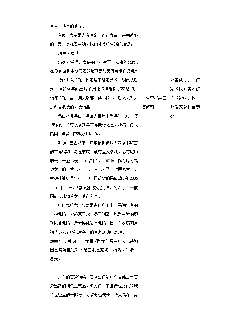 【岭南版】四上美术 1.2《寻找身边的民间美术》课件+教案03