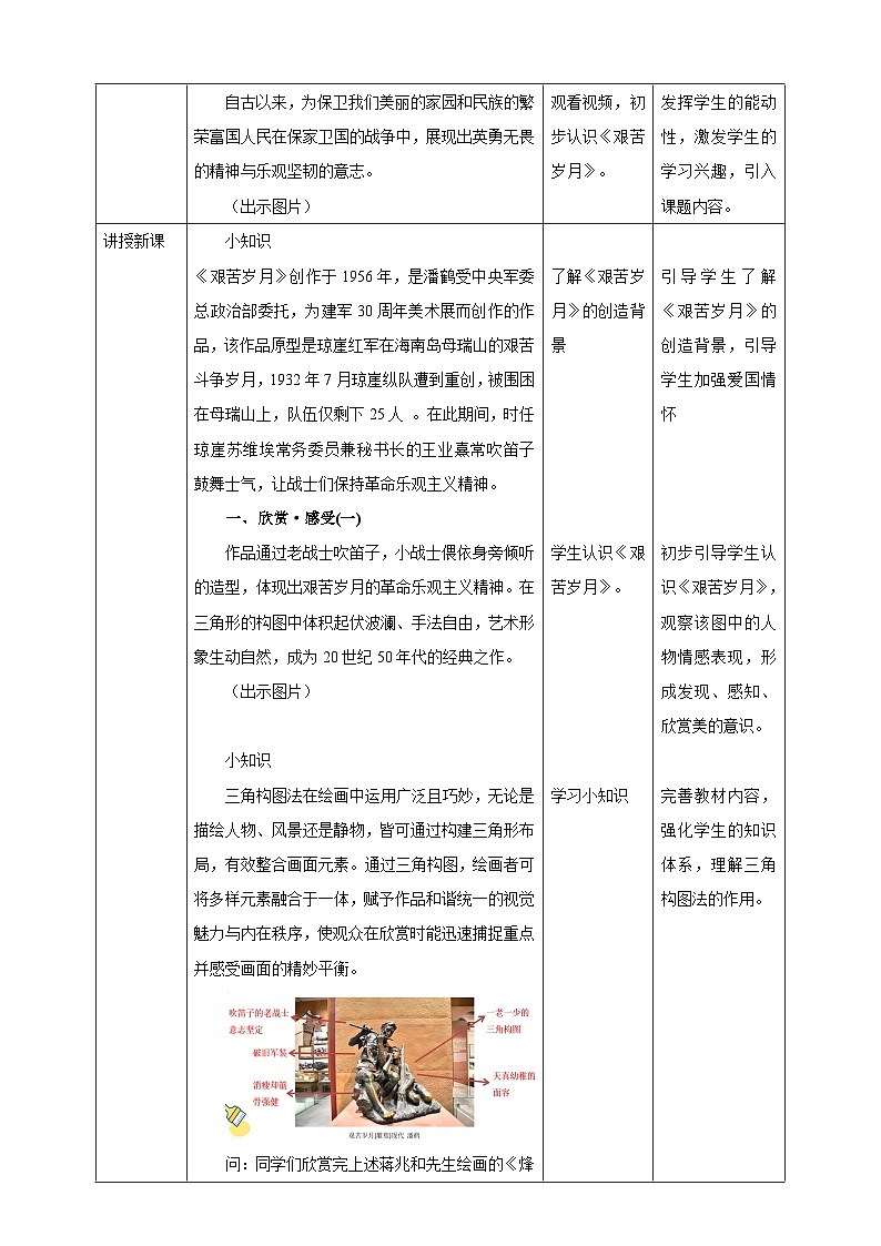 【岭南版】美术五下第4课《烽火岁月》核心素养教案第2页