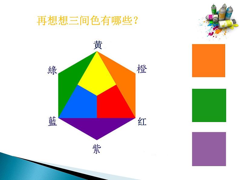 人美版小学美术 三年级下册第12课《绿色和紫色的画》课件第3页