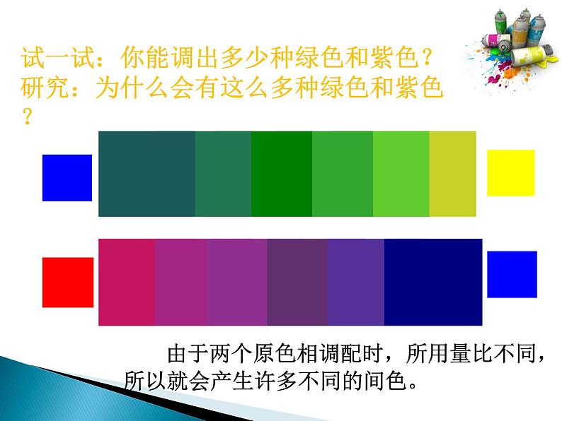人美版小学美术 三年级下册第12课《绿色和紫色的画》课件第6页