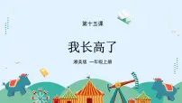 小学美术湘美版(2024)一年级上册第15课 我长高了授课ppt课件