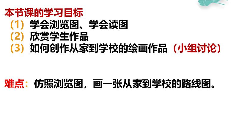 冀教版（2021）小学美术2年级上册第17课《从家到学校》（课件）第3页