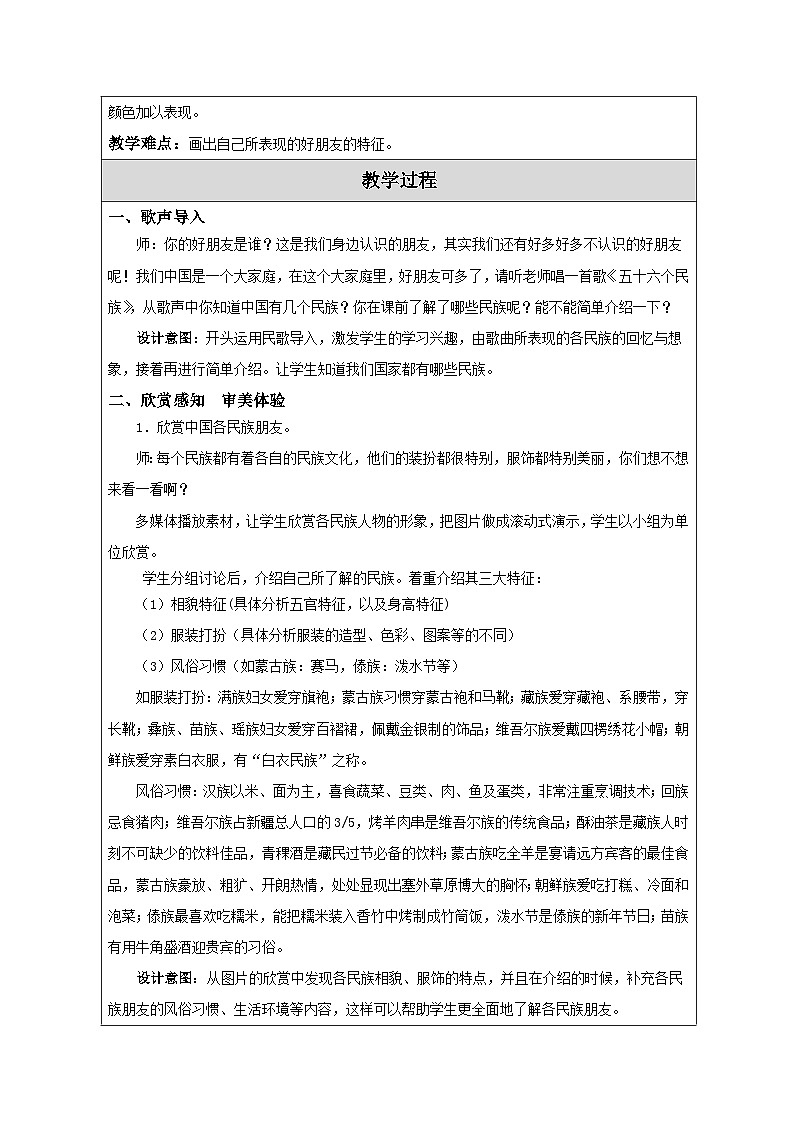 苏少版美术二下 第2课《好朋友》教案第2页