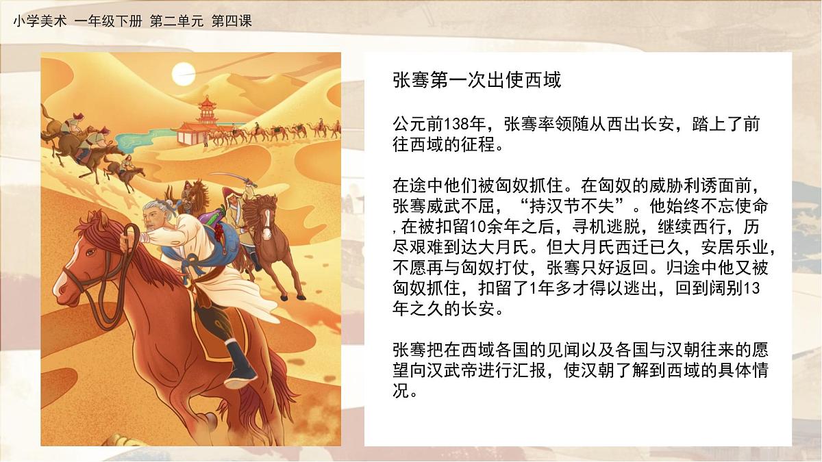 美术人教版一年级下册 第四课《丝路的故事》课件第4页
