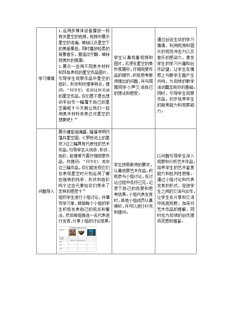 第二单元分课时第4课《星星点点》教学设计第2页