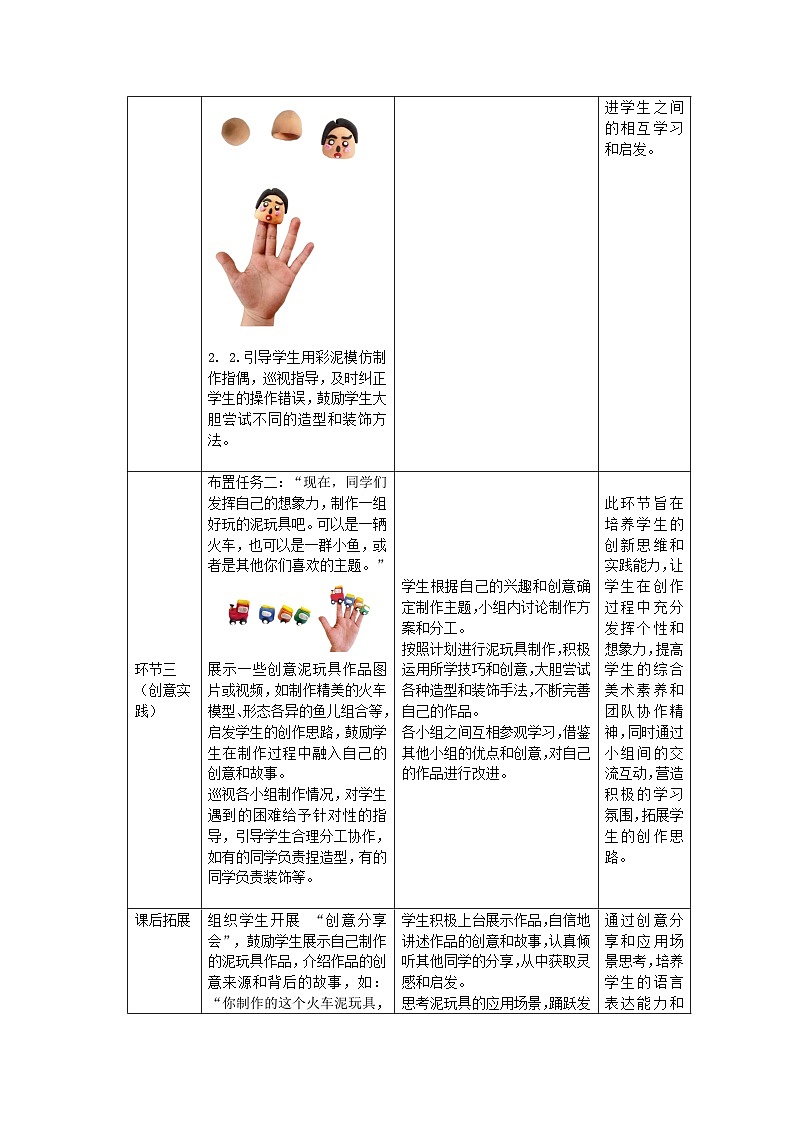 第四单元分课时第2课《俏皮泥玩具》教学设计第3页