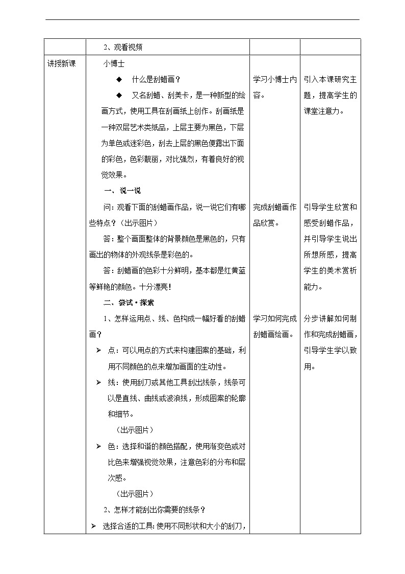 第11课《蜡和笔的乐趣》核心素养教学设计第2页