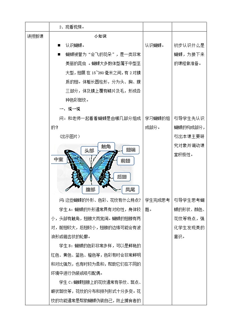 第11课《蝴蝶飞起来》教案第2页