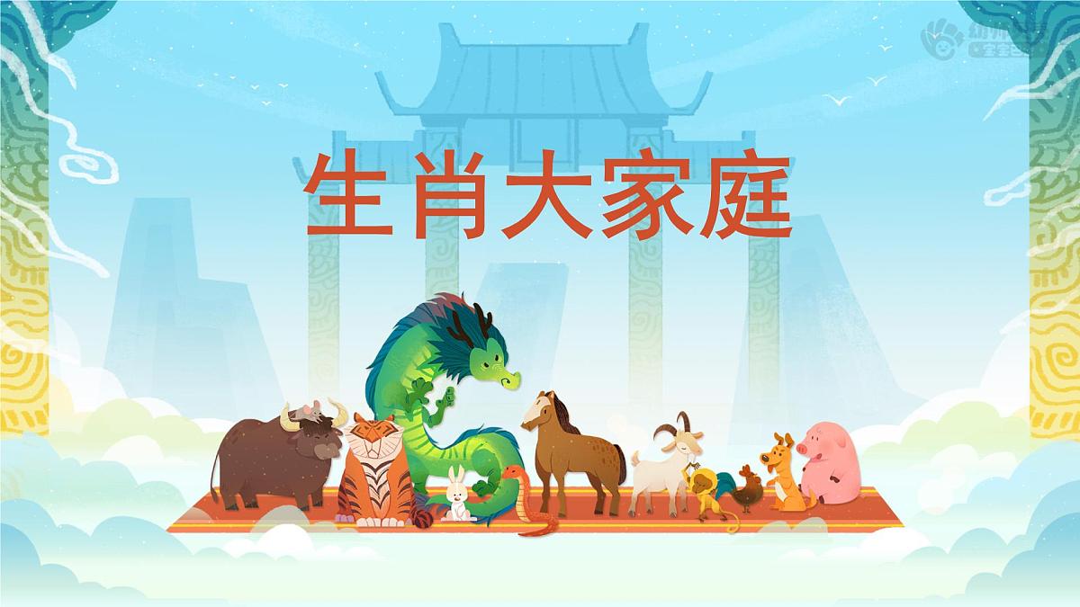 人教版2024《美术》一年级上册2.生肖大家庭 课件第1页