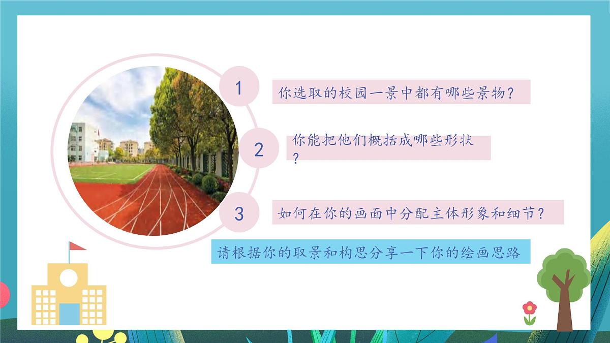 第3课《画一画我们的学校》课件第8页