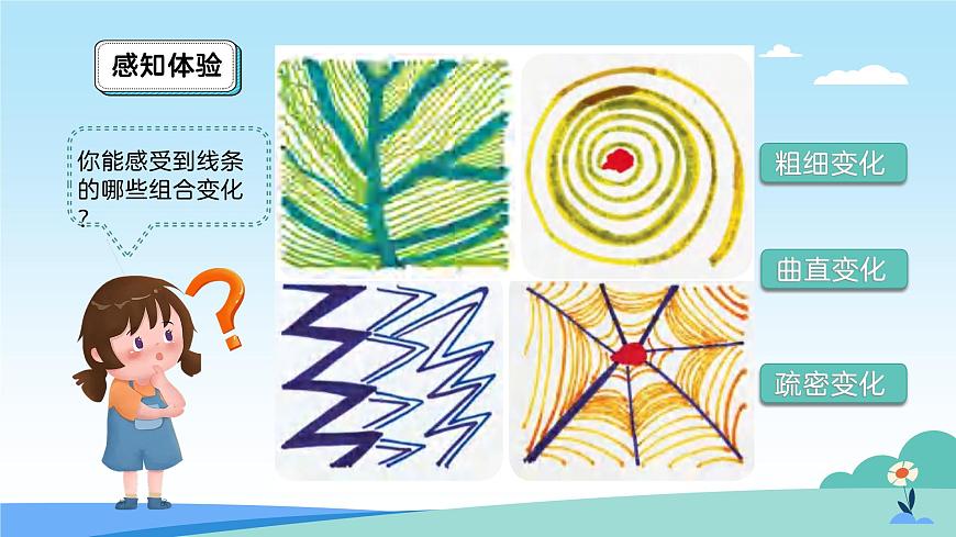人美版一年级上册（2024秋版）美术2.2《欢快流畅的线》课件第8页