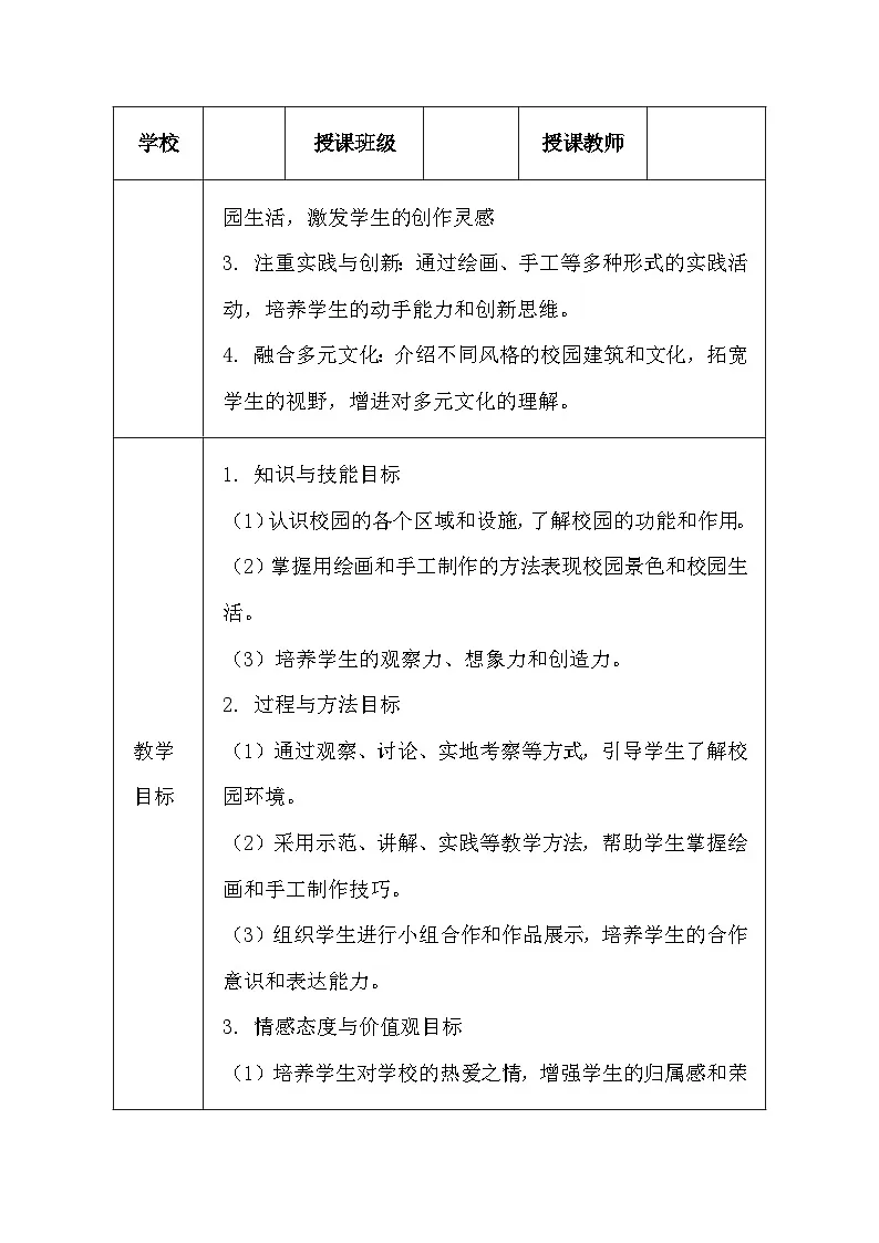 学校小导游（教学设计）-2024-2025学年岭美版（2024）美术一年级上册第2页