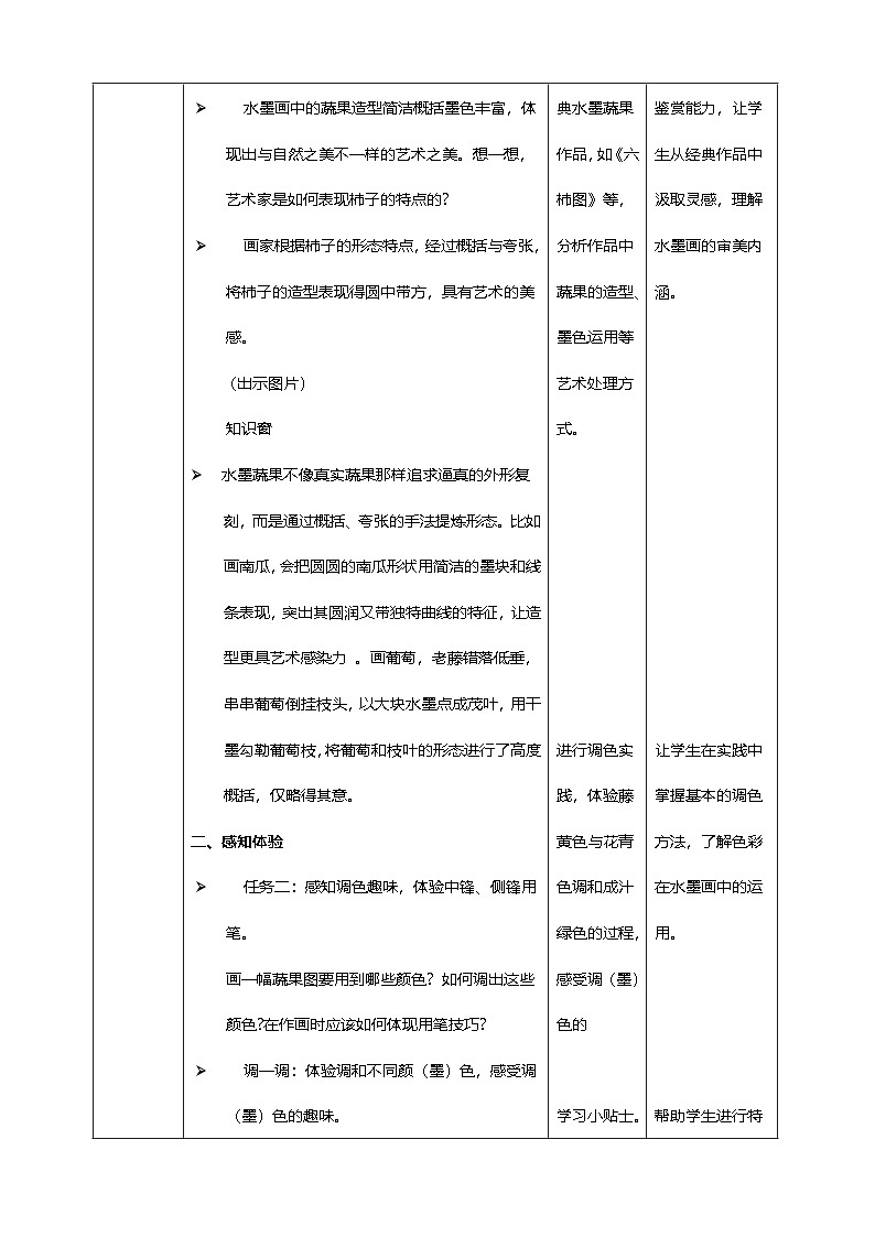 【人美版】美术 三年级上册 第2单元 第2课《蔬果显墨韵》教案第2页