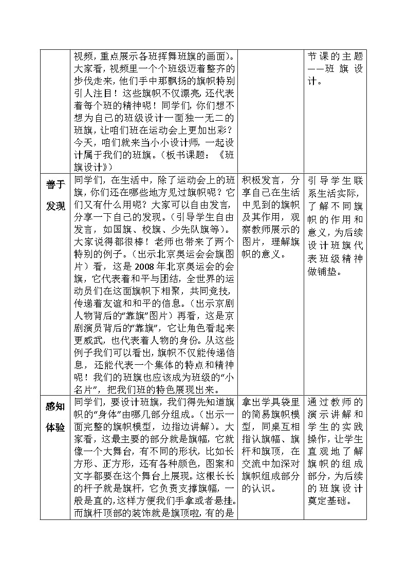 人美版(2024)小学三年级美术第四单元第一课《班旗设计》教案第2页