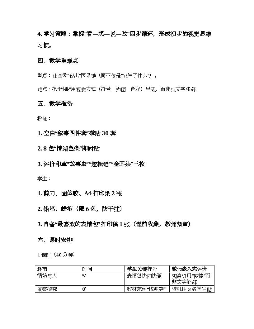 2025-2026学年沪教版（2024）美术三年级上册 第三单元 第三课 让图像说话 教学设计第2页