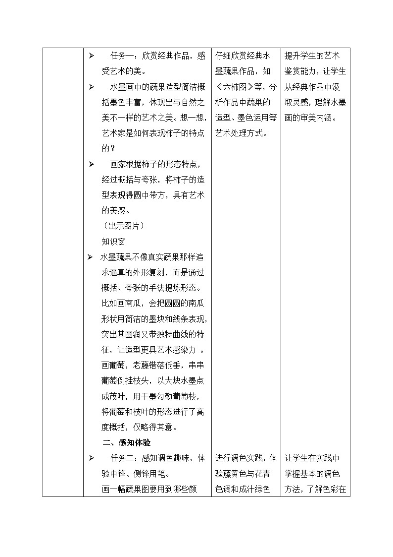 新人美版小学美术三上2-2《蔬果显墨韵》教案第2页
