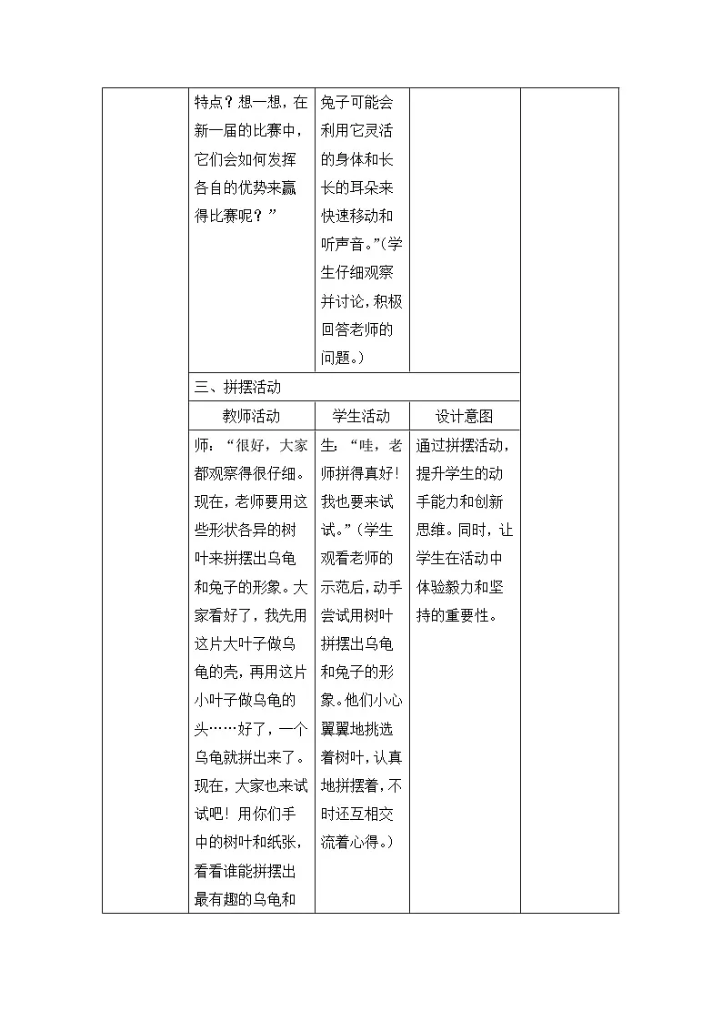 人教版（2024）一年级上册美术：第三单元1.新龟兔赛跑 教案第3页