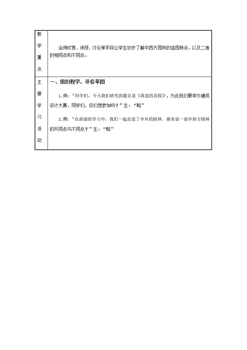 苏少版六年级下册 美术 教案 第9课 我造的花园02