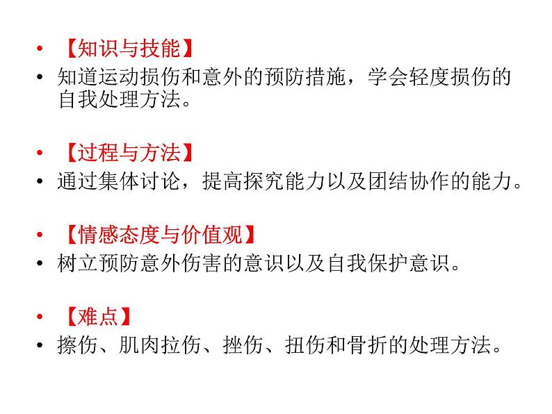 3.3 常见意外伤害的预防与简易处理方法 （课件） 体育与健康六年级下册  人教版 (共17张PPT)02