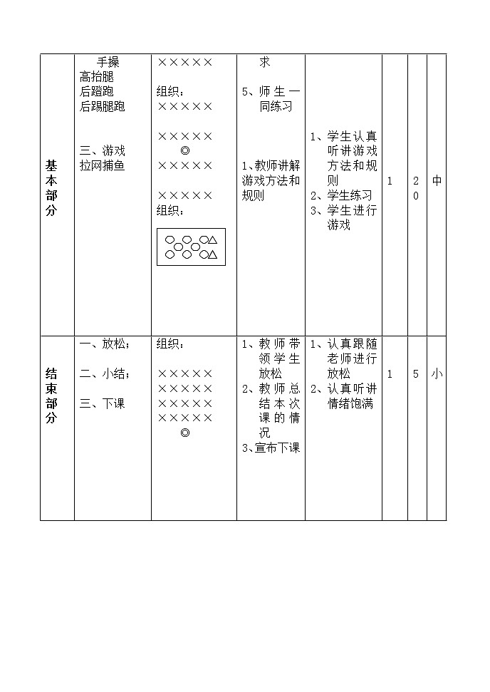 小学三年级体育课教案(完整版)第2页