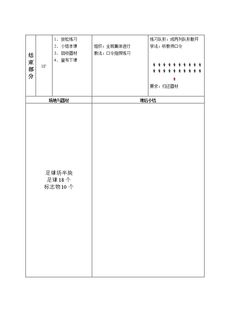 小学体育足球课教案全集第3页
