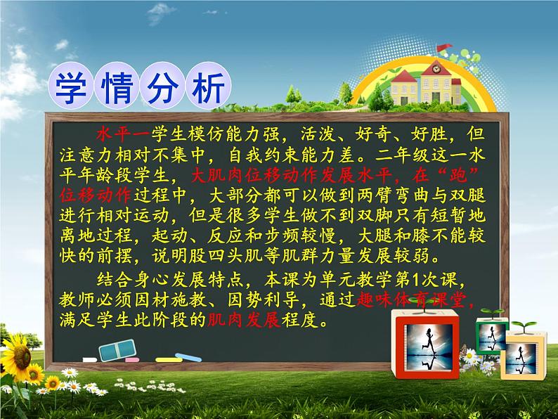 体育与健康人教版1～2年级全一册  4.2 跑与游戏——原地摆臂练习及自然直线快速跑与游戏（课件）04