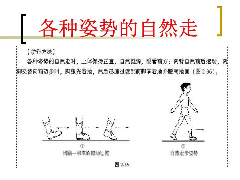 体育与健康人教版1～2年级全一册  走与游戏——各种方式走（课件）第2页