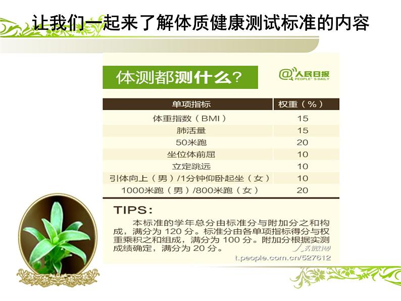 体育与健康人教版3～4年级全一册 3.4《国家学生体质健康标准》的意义和要求 课件第7页