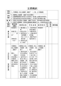 小学体育人教版三至四年级第四节 器械体操教案设计