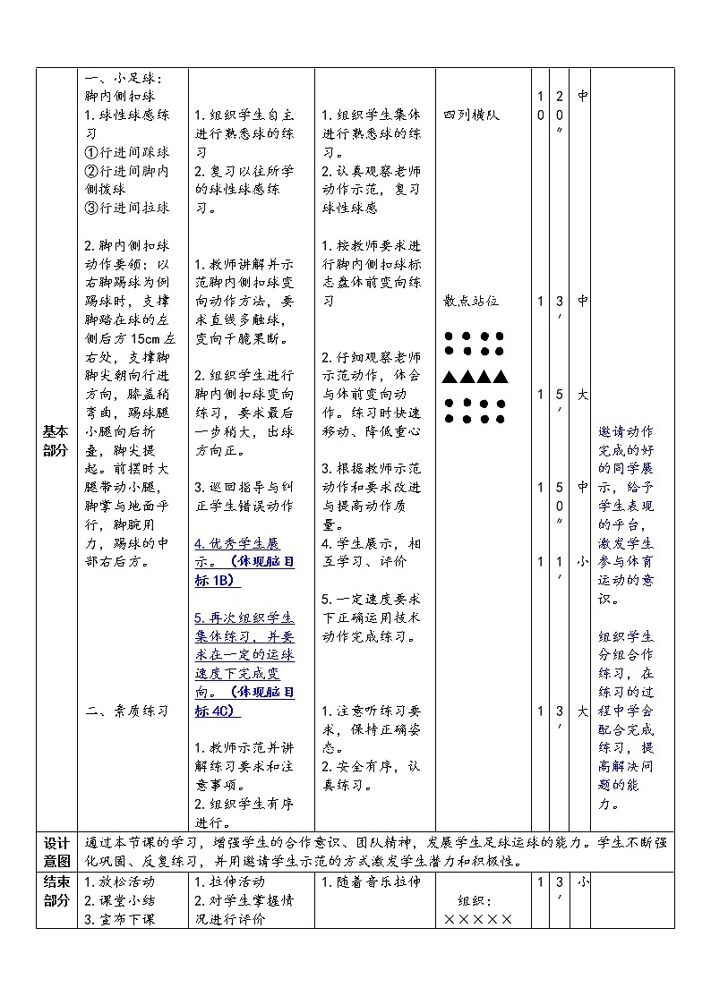 足球脚内侧扣球 教案02