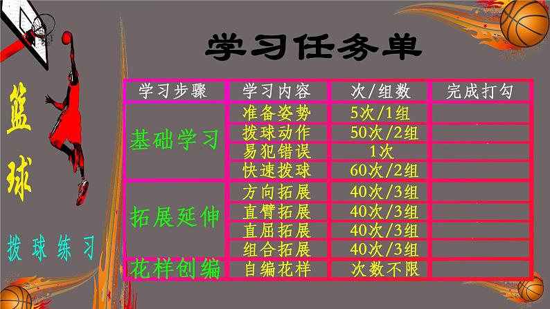 小学体育 五年级 篮球拨球教学  课件06