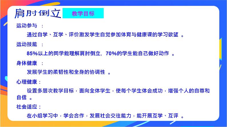 人教版小学体育五、六年级课件-第四章 肩肘倒立第3页