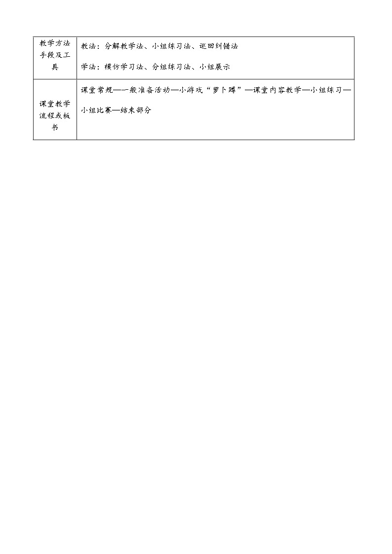 人教版 体育与健康 3-4年级全册  广播体操教案第2页