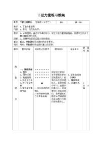 人教版 体育与健康 5-6年级全一册 -下肢力量练习教案