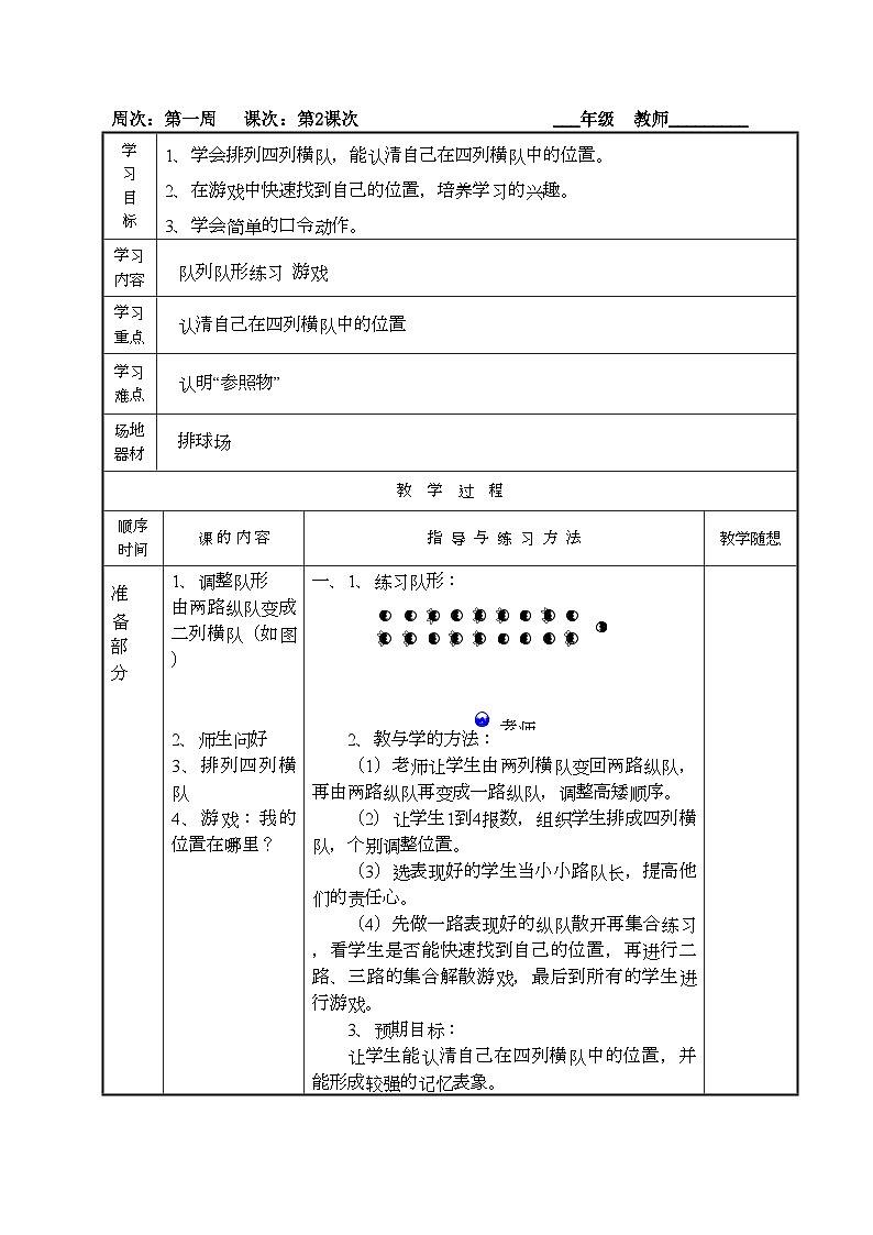 小学五、六年级下学期体育教案(新)第3页