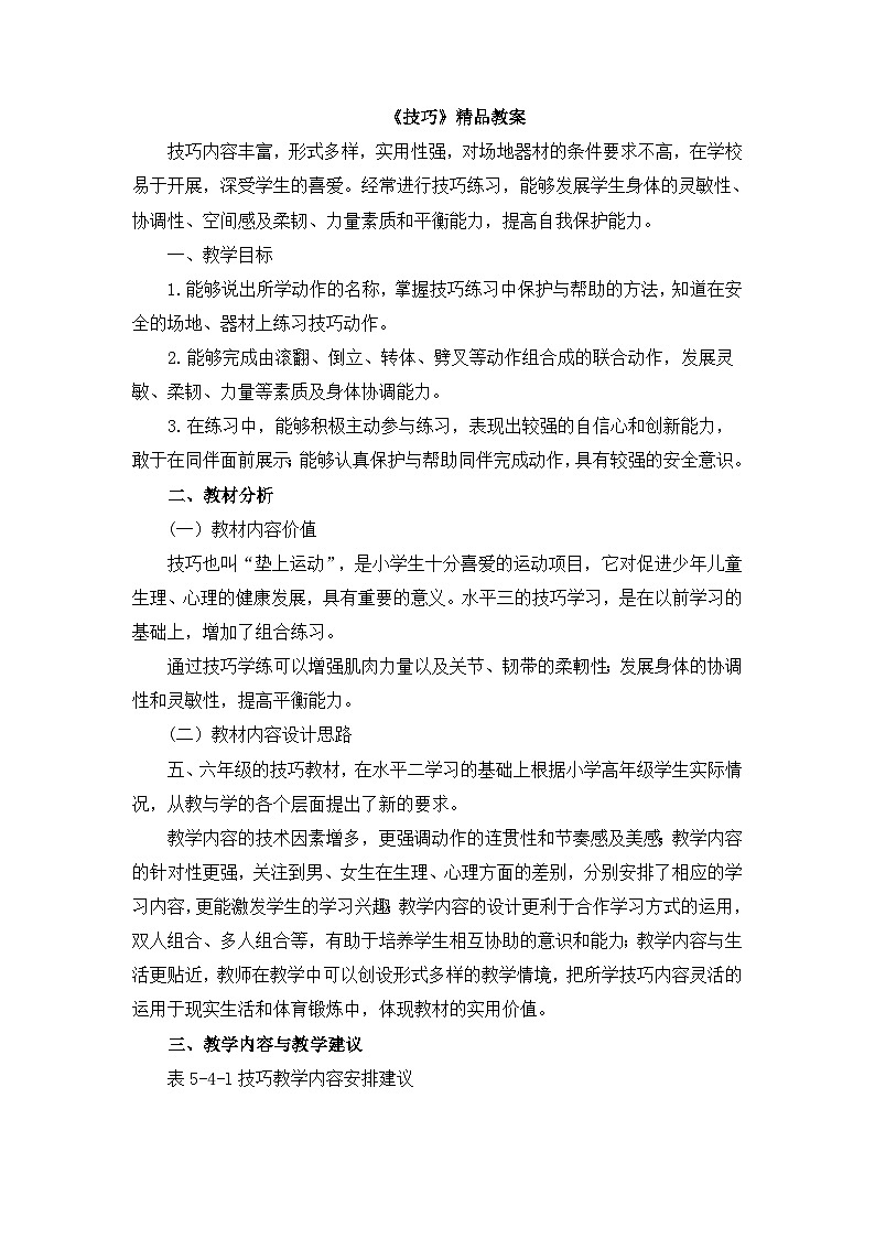 《技巧》精品教案 201