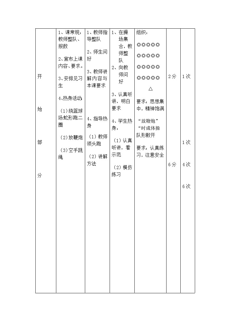 体育与健康（1-2年级）第4节《跳绳》word教案第2页