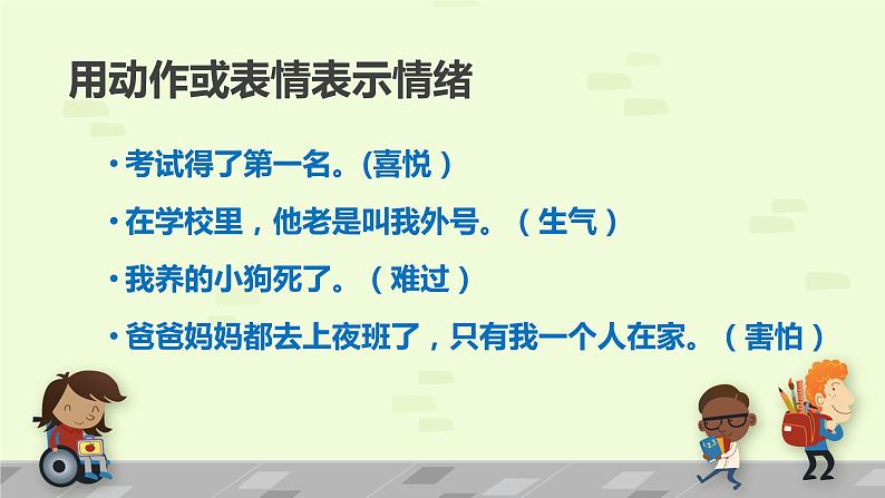 小学心理健康教育 北师大版 三年级上册 做情绪的主人 课件02